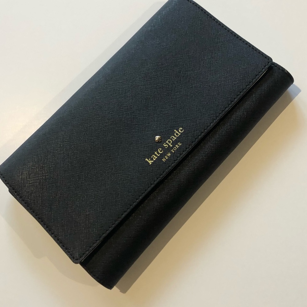 Kate Spade black large wallet GREAT condition